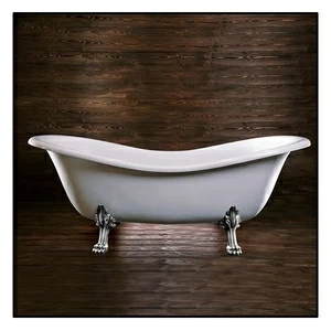 Ванна Akcjum Cleopatra WR-05-01-Ch овальная белая с хромированными ножками