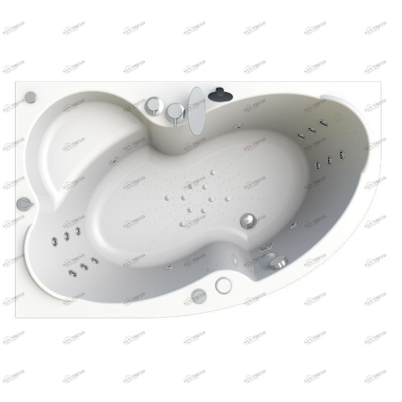 Гидромассаж "Специальный Chrome" на ванну Ирма 160х105 (двигатель 1500 Вт, система "Turbo-pool", джет Джереми - 4 шт., джет Глори - 12 шт.) Radomir 1-65-2-0-4-229