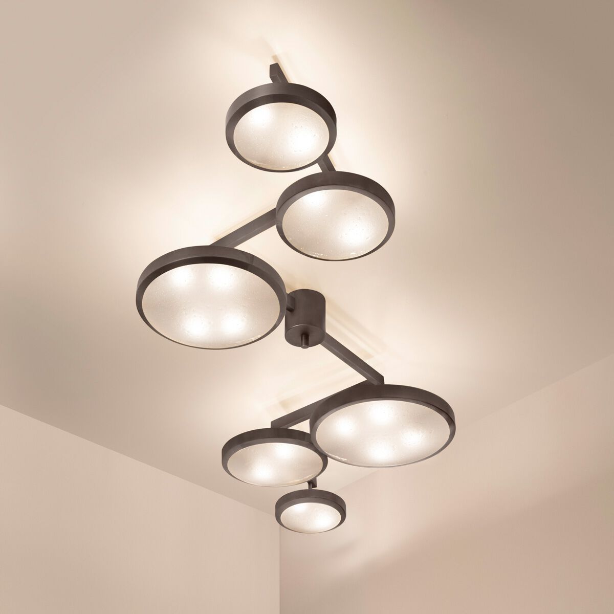 Потолочный светильник из латуни и муранского стекла GASPARE ASARO геометрия ARCH-00153258 - Вид №13