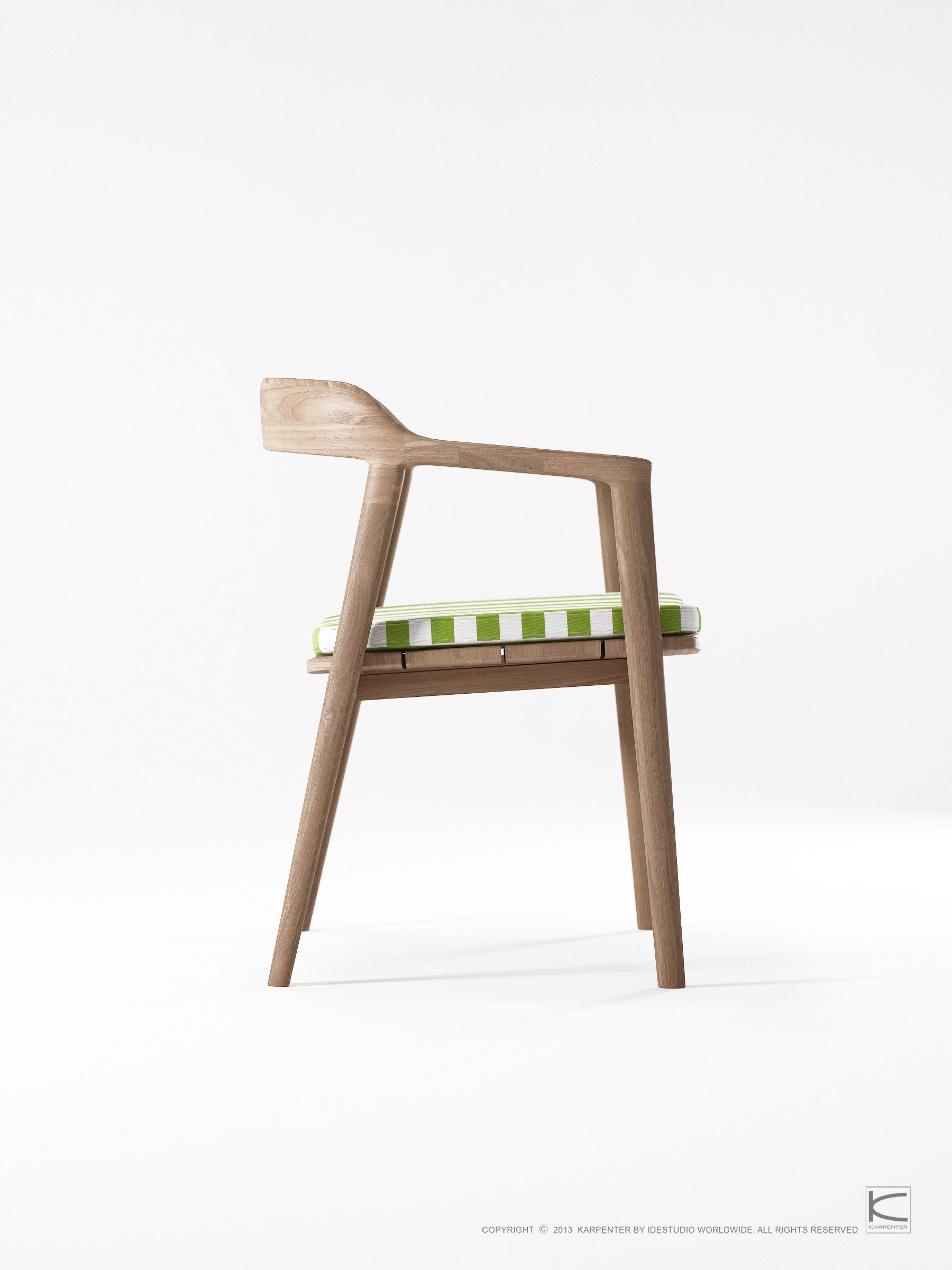 Стул из тикового дерева с подлокотниками KARPENTER Grasshopper Outdoor ARCH-00022537 - Вид №42