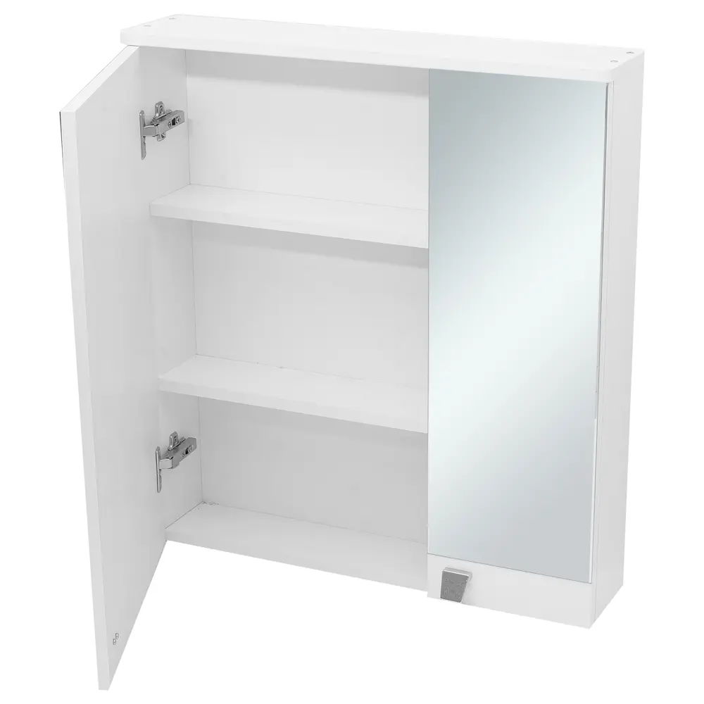 Шкаф зеркальный «Лидия» 65 см цвет белый Santreyd STLM-2199466 - Вид №2