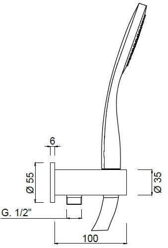 Rubinetteria Giulini Комплект двойной инкассо Myring F1543 - Вид №1