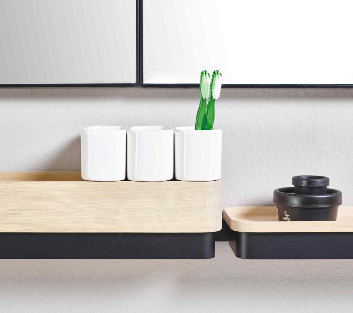 Ex.T ROW 16B Многофункциональная черная рейка с дубовым подносом EXROW16B/NE  - Вид №5