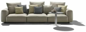 Flexform Открытый 3-местный диван из ткани Grandemare