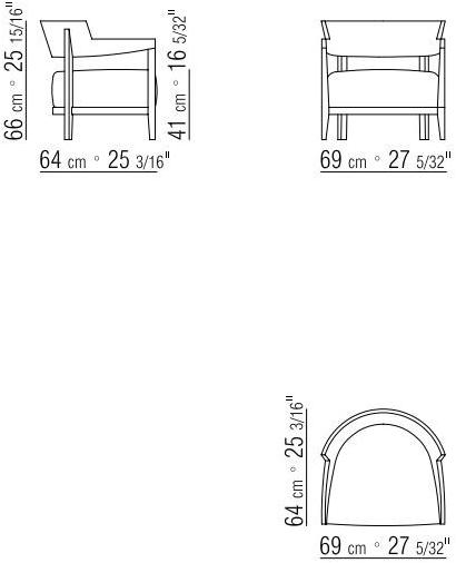Flexform Кресло из дерева с подлокотниками sun-id-1506941 - Вид №4