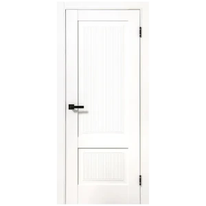 89379116 Дверь межкомнатная глухая с замком и петлями в комплекте Олимпия 90x200 см полипропилен цвет аляска STLM-1488030