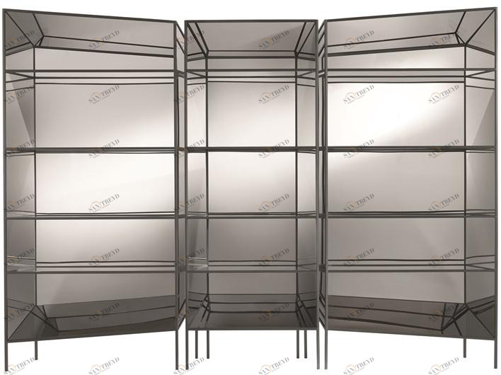 JCP UNIVERSE Открытый стальной книжный шкаф sun-id-1488056