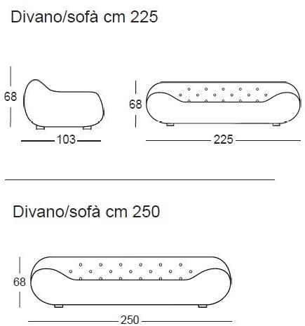 Giovannetti Диван из ткани Starsystem sun-id-1405824 - Вид №3