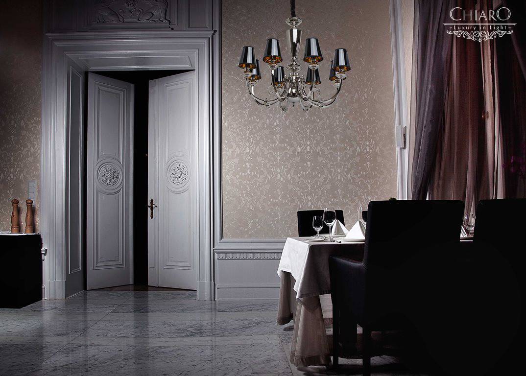 Люстра дизайнерская Sat хром черная 420011008 SUPERNW ДИЗАЙНЕРСКИЕ 056260 Черный  - Вид №1