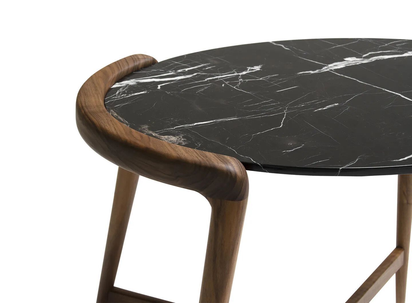 Высокий журнальный столик из грецкого ореха с мраморной столешницей Mobi Versus ARCH-00033913 - Вид №3