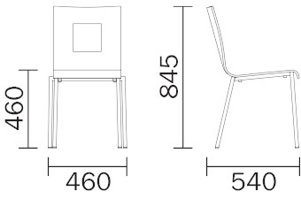 Pedrali Стул складной с подлокотниками Kuadra sun-id-1413743 - Вид №2