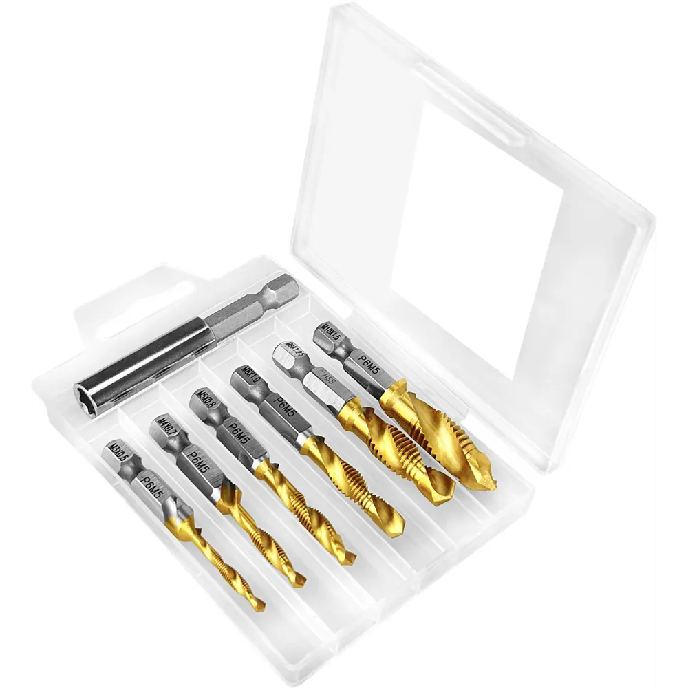 Набор сверл-метчиков по металлу Vertextools 0089-7, 7 шт. 89363235 STLM-2171592 