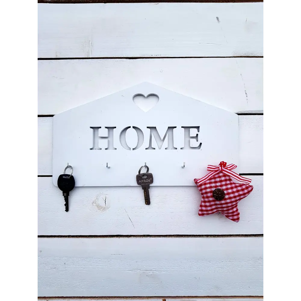 Ключница Home 17x30x3 мм МДФ цвет белый Santreyd STLM-2008377 - Вид №2