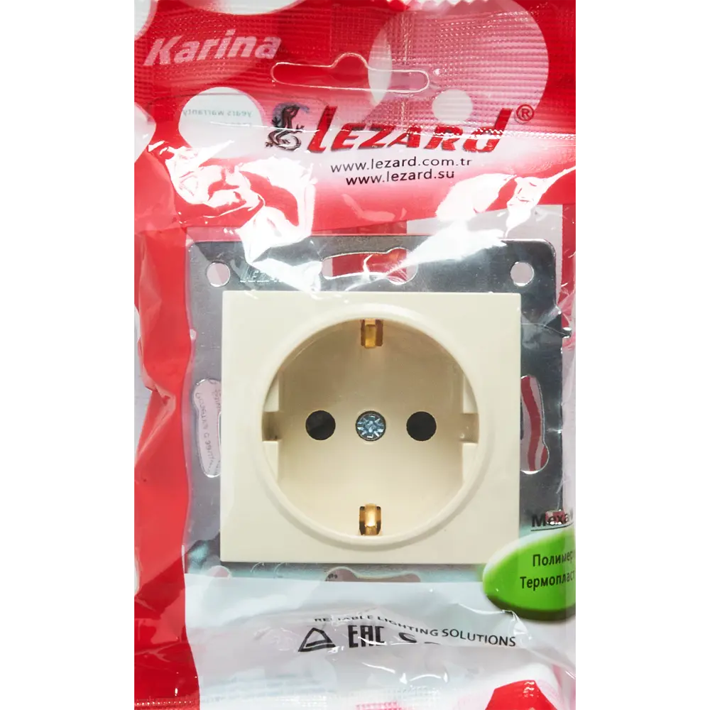 Розетка Lezard Karina с защитой от детей цвет кремовый 84408379 STLM-2175511  - Вид №5