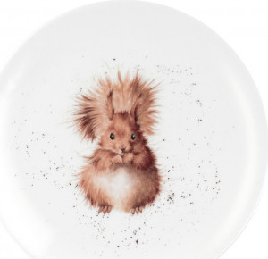 10637572 Royal Worcester Тарелка закусочная Royal Worcester "Забавная фауна. Белка" 20см Фарфор костяной