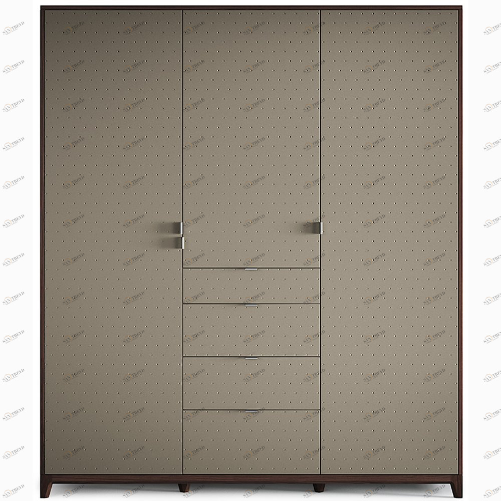 Шкаф трехстворчатый с ящиками дымчатый Case №2 THE IDEA  210391 Бежевый 