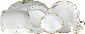 10618739 Meissen Сервиз столовый 6/23 "Лебединый сервиз" (индийские цветы) Фарфор