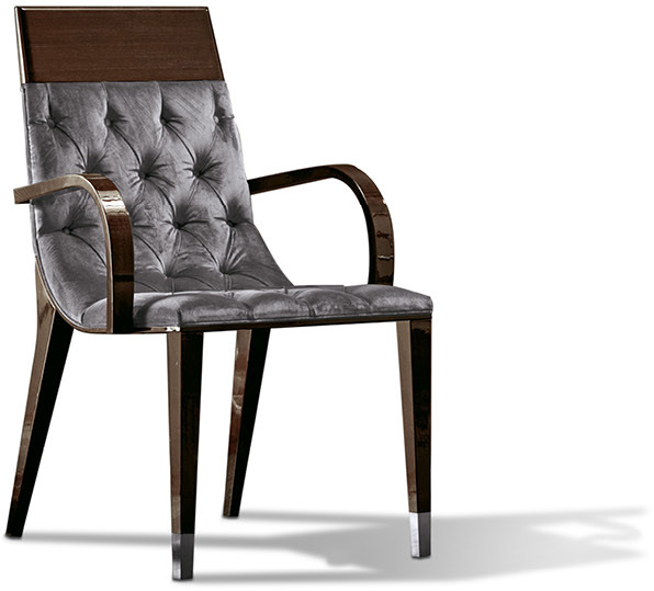 GRST56 Vogue Стул стежкой капитоне и подлокотниками - giorgio collection