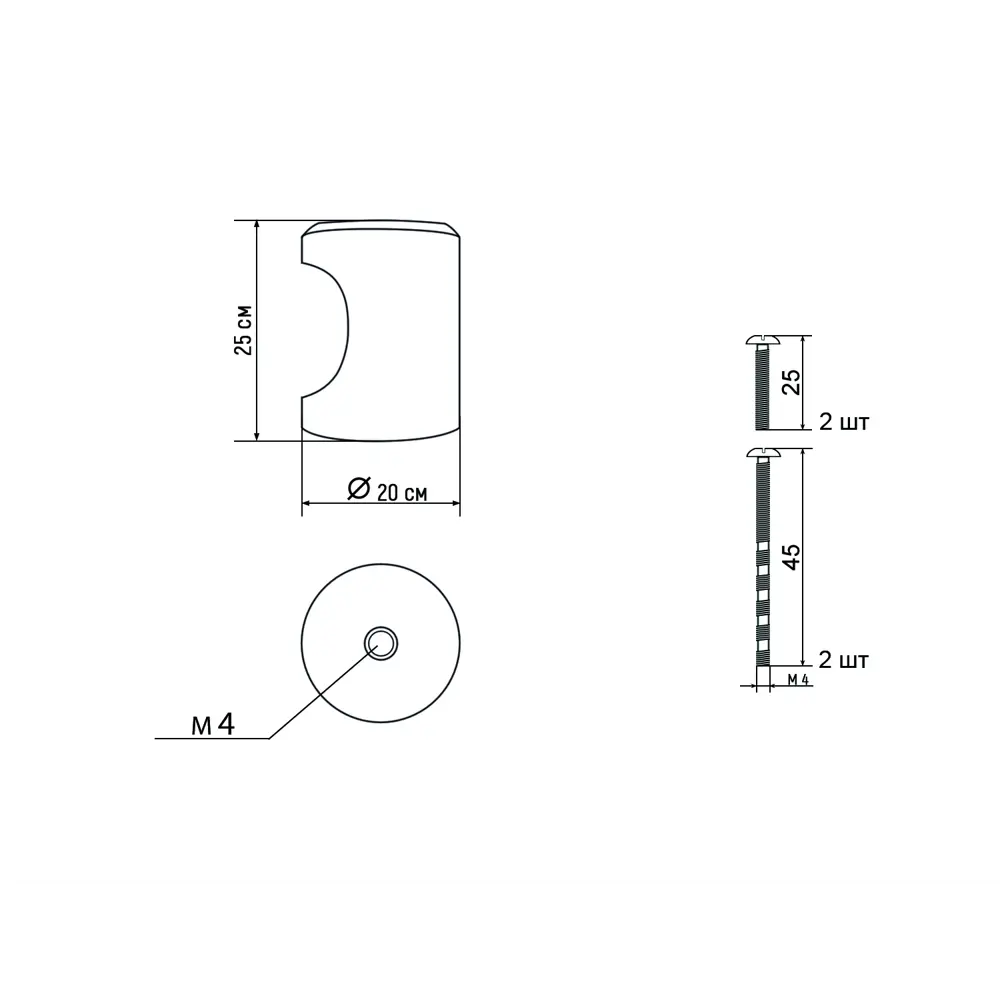 86900222 Ручка-кнопка мебельная Rothko ЦАМ цвет никель STLM-1010199 PALLADIUM  - Вид №5