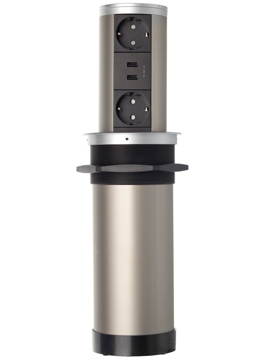 Блок электрических розеток Echo 12019 Silver NAVAKO 