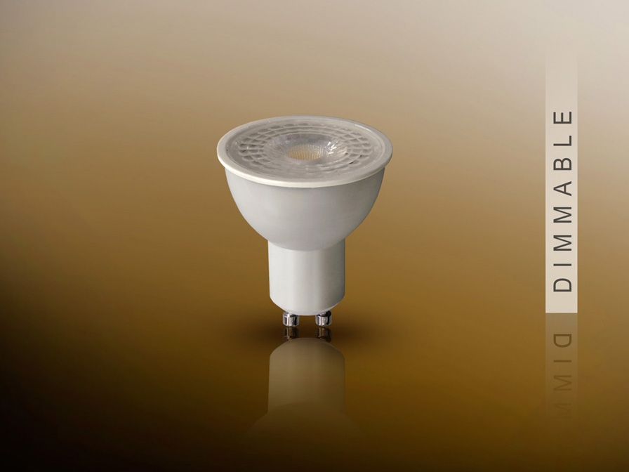 109123 Лампочка LED GU10 3000K 7W DIMABLE Schuller 