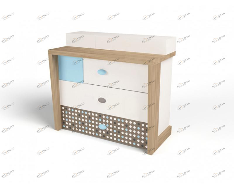 Комод ABC-KING MIX (голубой, ) 4631147961129