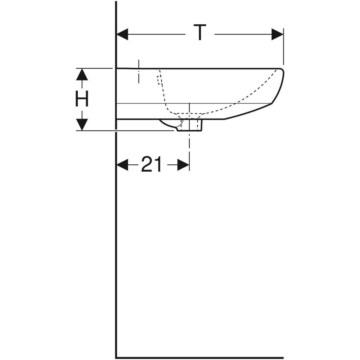 Стеклянная раковина с переливом Geberit Selnova ARCH-00098173 - Вид №5