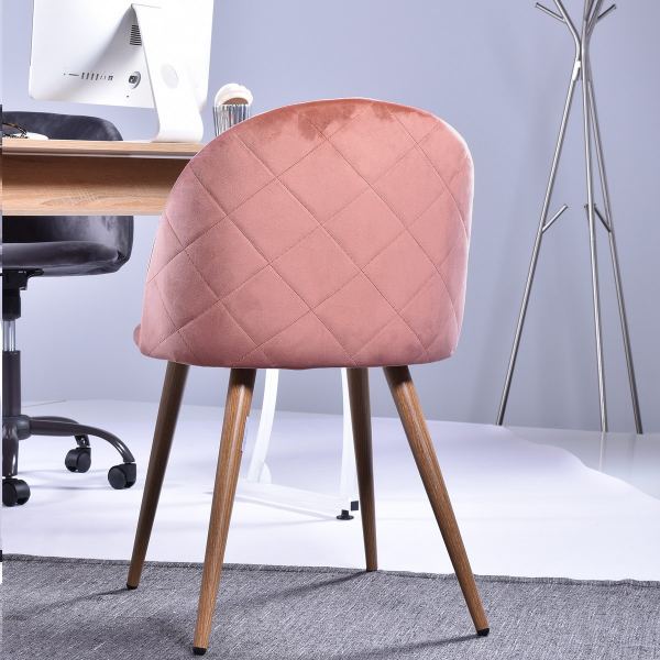 Стул со спинкой с ромбами розовый "Лион" STOOL GROUP ДИЗАЙНЕРСКИЕ, ИНТЕРЬЕРНЫЕ 00-3946205 Розовый  - Вид №9