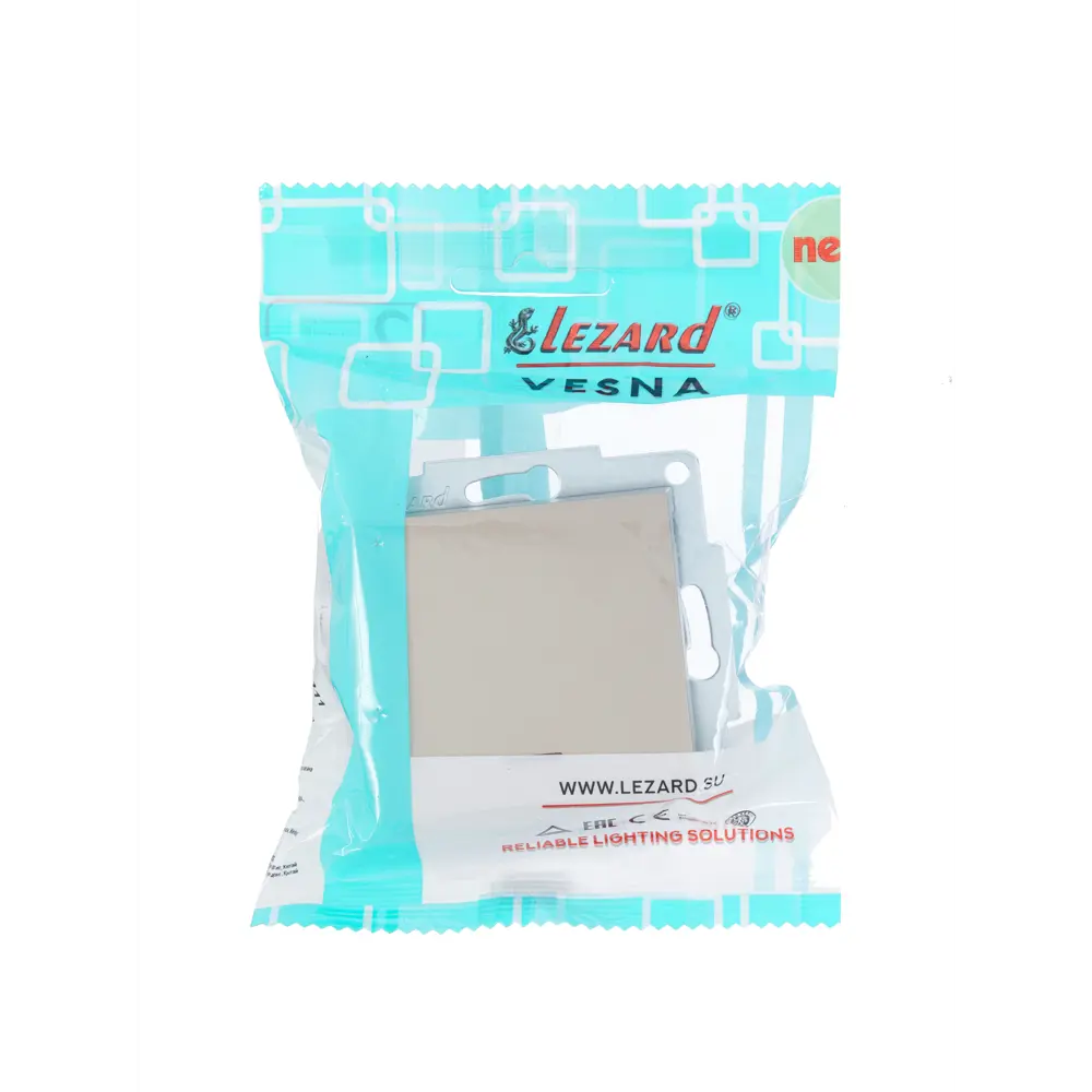 Выключатель встраиваемый Lezard Vesna 1 клавиша с подсветкой цвет титан 87103840 STLM-2068053 - Вид №5