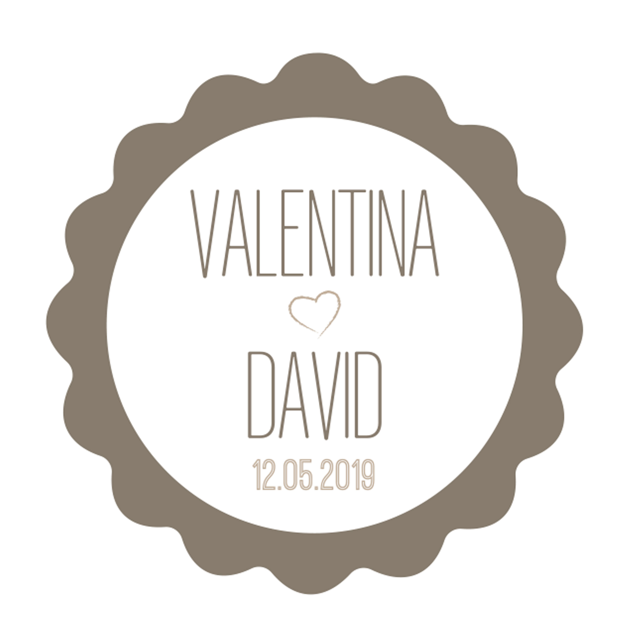 X629.11 PERS. 96 Стикеры на заказ серые волны с сердцем Dekoraniaevents Bodas 