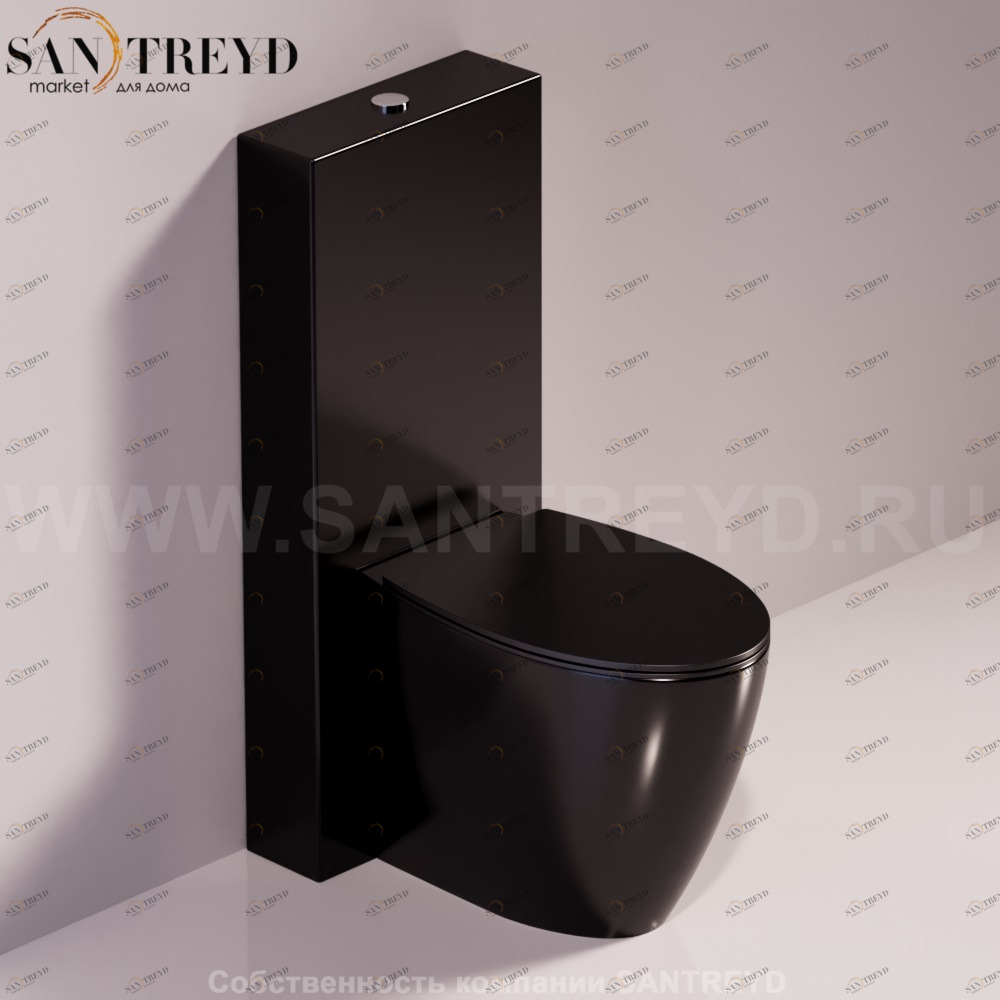 LFT20NERO Компакт унитаз с бачком Черный Simas LFT Spazio Италия
