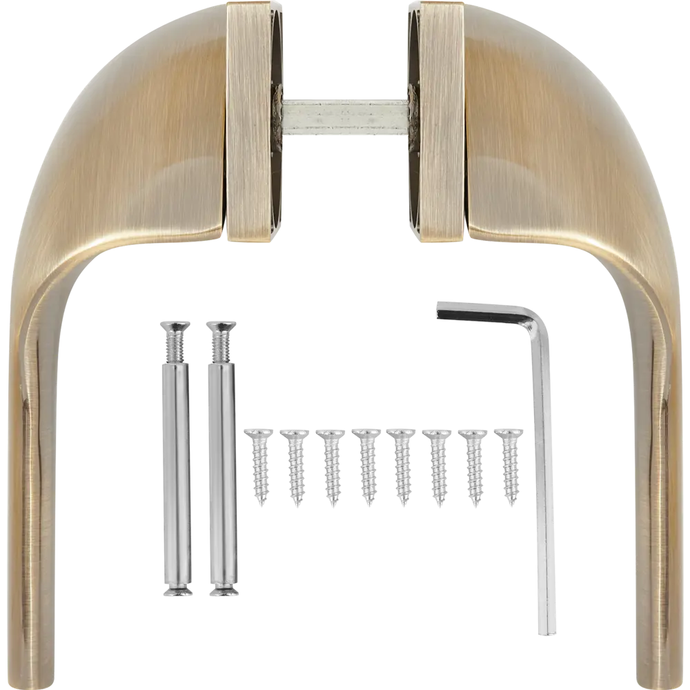 Дверные ручки 129 Q, комплект, цвет бронза Santreyd STLM-2186214 - Вид №1