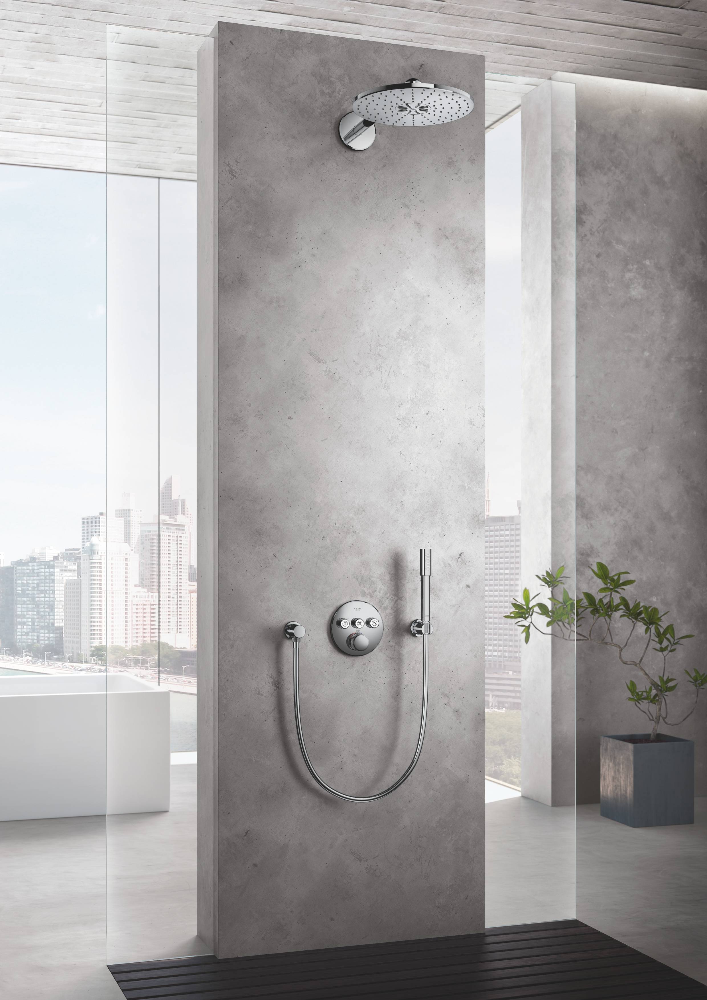 Ручной душ GROHE Sena Stick, ограничение расхода воды 6,6 л/мин, хром (26465000) - Вид №1