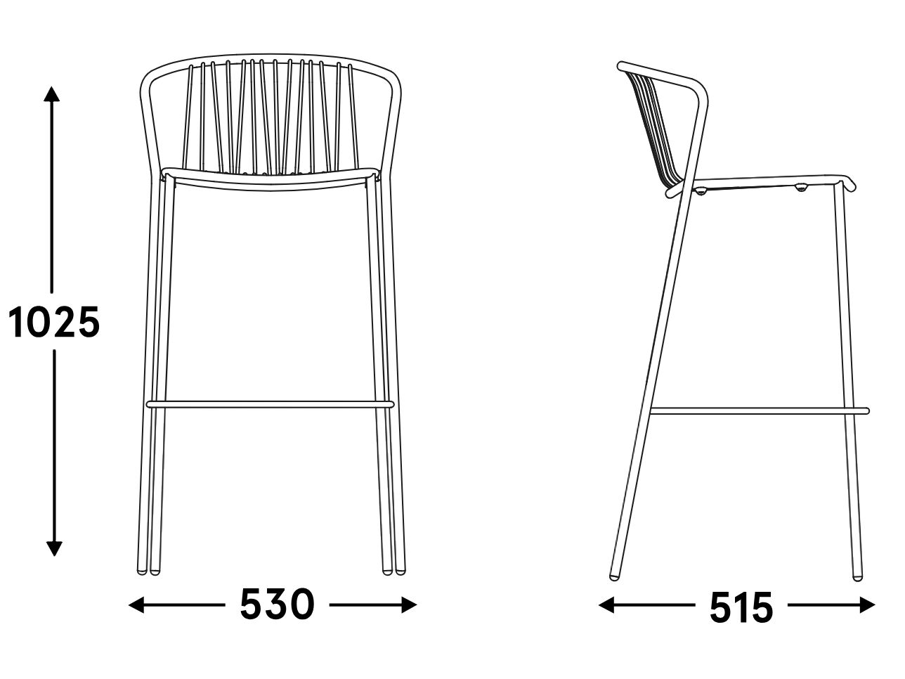 Стальной стул с порошковым покрытием с подлокотниками MDD Bris ARCH-00093647 - Вид №20