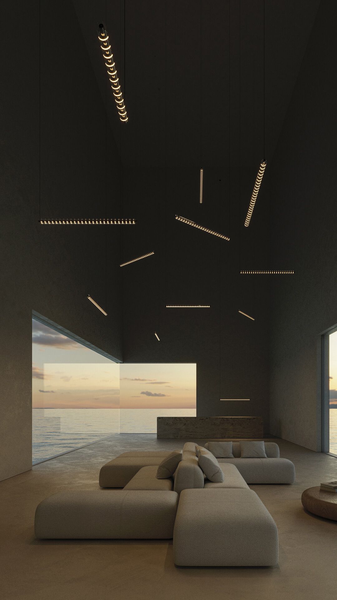 Алюминиевый и стеклянный подвесной светильник Arkoslight Loop ARCH-00090027 - Вид №8