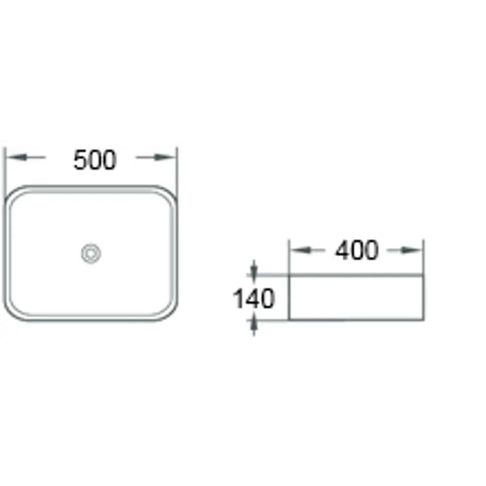 Раковина Culto Jet накладная 40 см цвет серый матовый STLM-2179951 - Вид №6