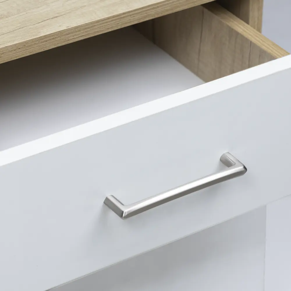 Мебельная ручка-скоба Kubic-128 128 мм никель AKS STLM-2167519 - Вид №6