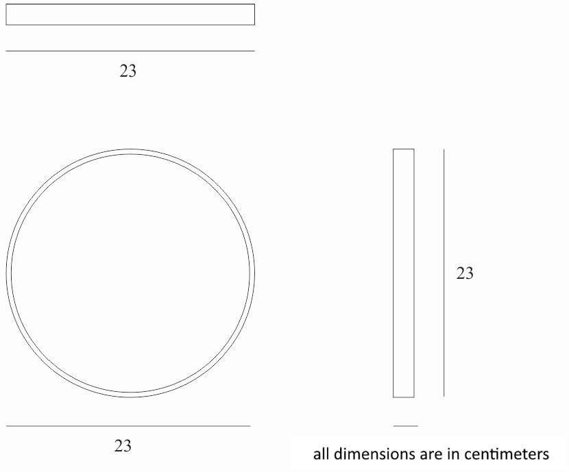 Ethnicraft Круглый поднос из дерева и стекла Urban geometry 20930 - Вид №3