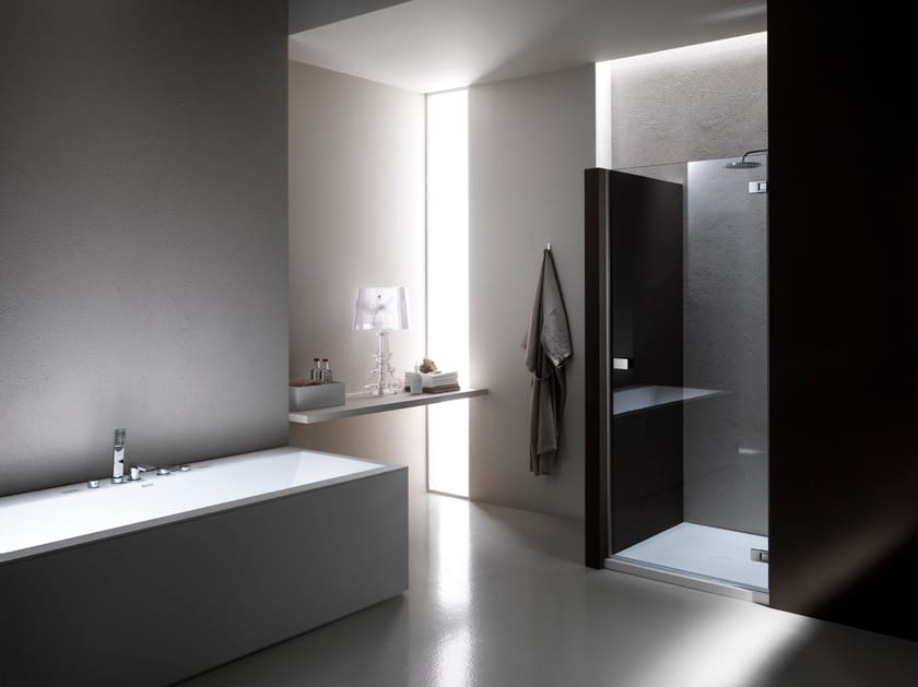 Стеклянная ниша душевая кабина с распашной дверью Provex Industrie X-Line ARCH-00040503