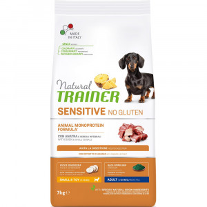 ПР0059553 Корм для собак TRAINER Natural Sensitive без глютена для мелких пород, утка сух. 7кг NATURAL TRAINER