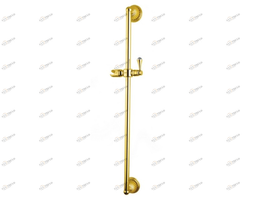 033224.000.00 Штанга для душа с держателем и кристаллами сваровски Золото 24К Mestre Artica