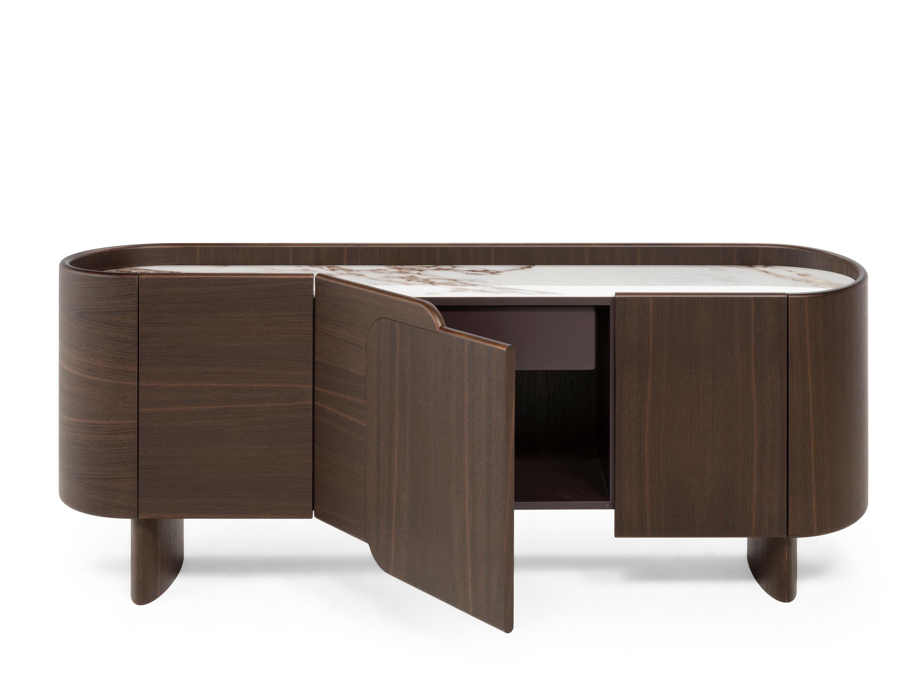 Шкаф из дуба с распашными дверями Natuzzi Italia узел ARCH-00028356 - Вид №1