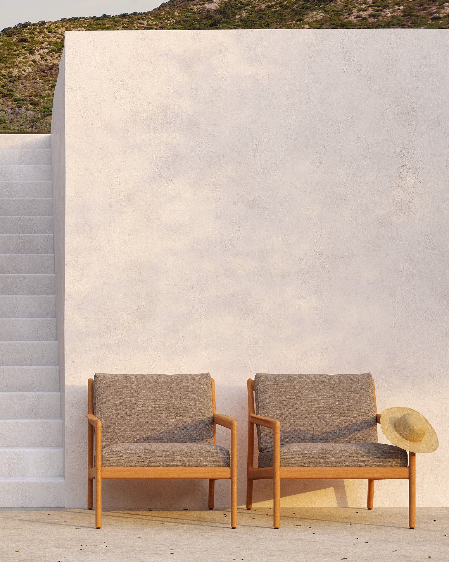 Тканевое садовое кресло с подлокотниками Ethnicraft Джек ARCH-00069307 - Вид №12