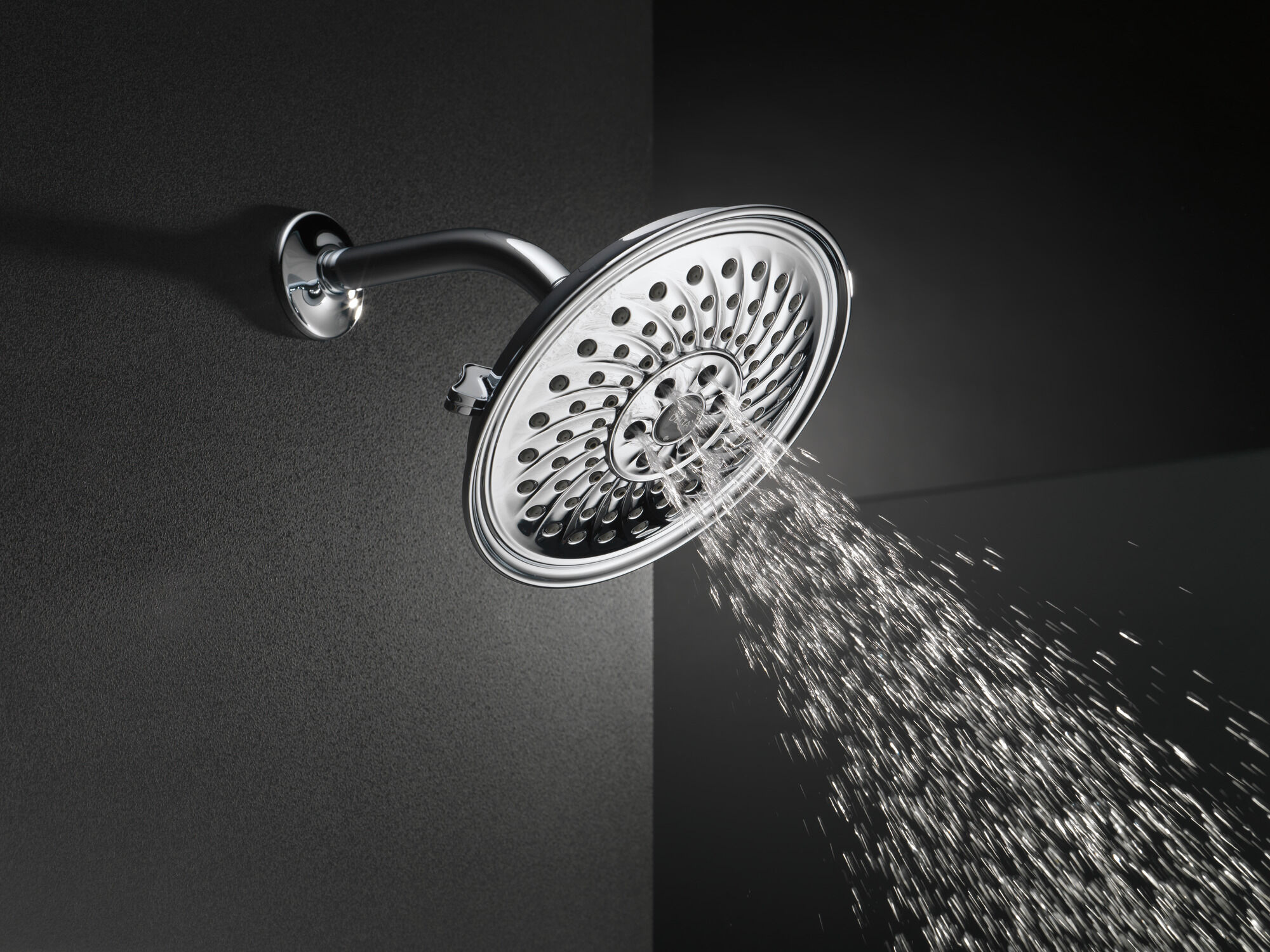 52687 H2Okinetic® 3-х позиционная душевая лейка Raincan Delta Faucet Universal Showering Хром  - Вид №2