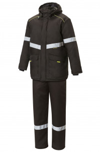 5038065 Костюм СОЮЗСПЕЦ утепленный черный  Зимняя спецодежда  размер 52-54/182-188