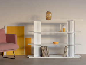 Стальная двухсторонняя Книжная полка