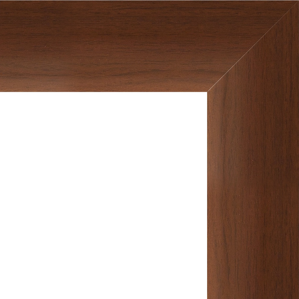 BY 1137 Зеркало с фацетом в багетной раме - орех 65 mm EVOFORM Exclusive - Вид №4