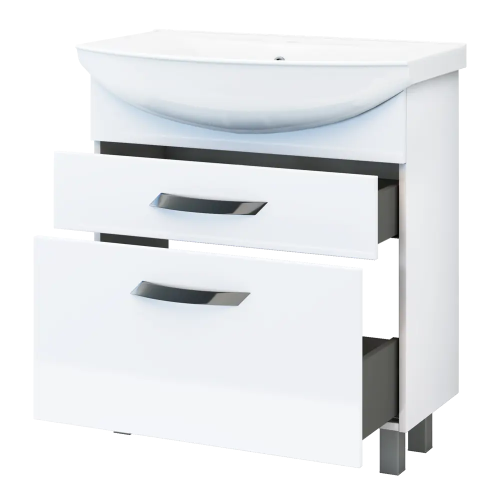 Тумба под раковину Vigo Moss 75 см, цвет белый STLM-2153784 - Вид №2