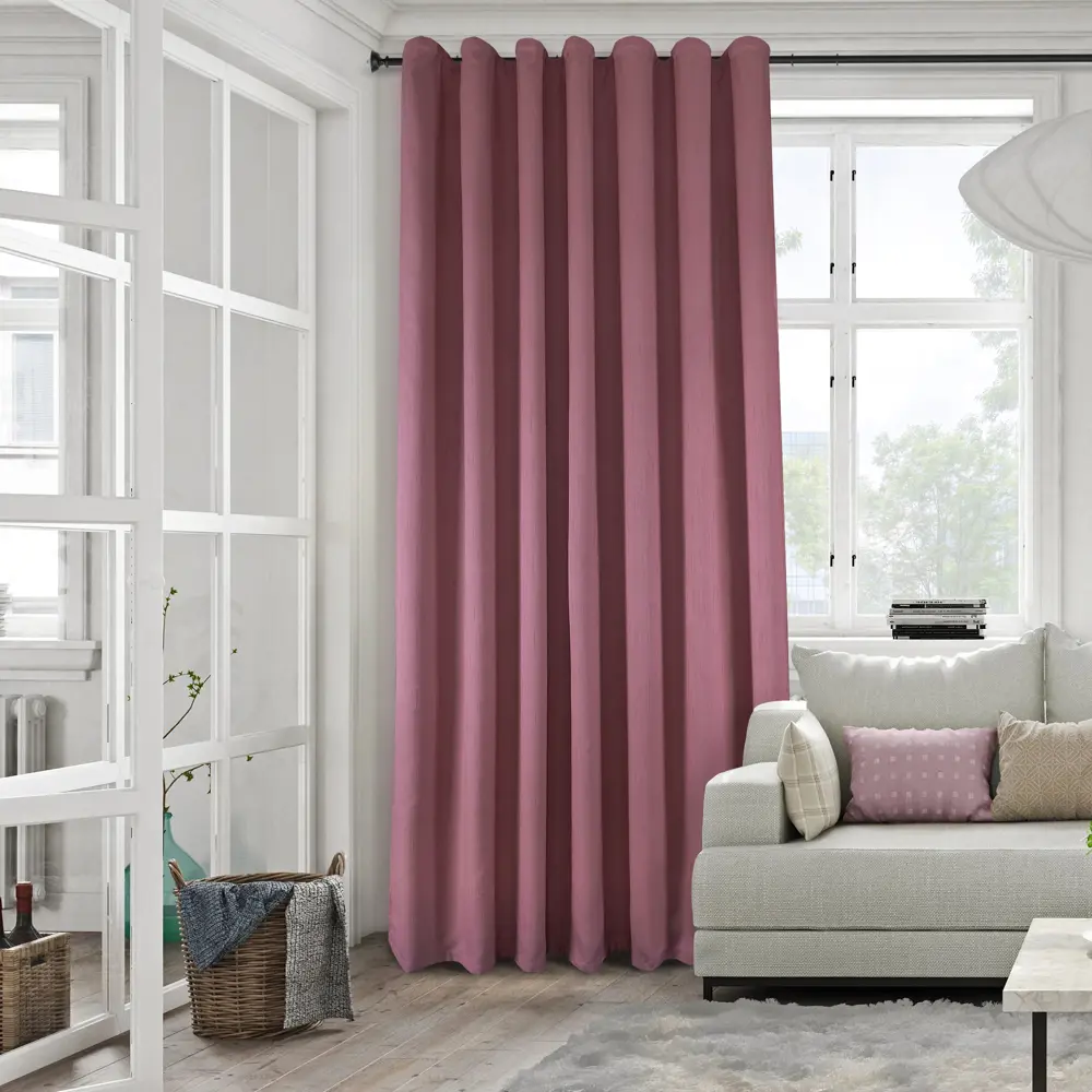 MIAMOZA Штора Севилья с лентой 200x280 см в терракотовом цвете 88053398 STLM-1572448 - Вид №6