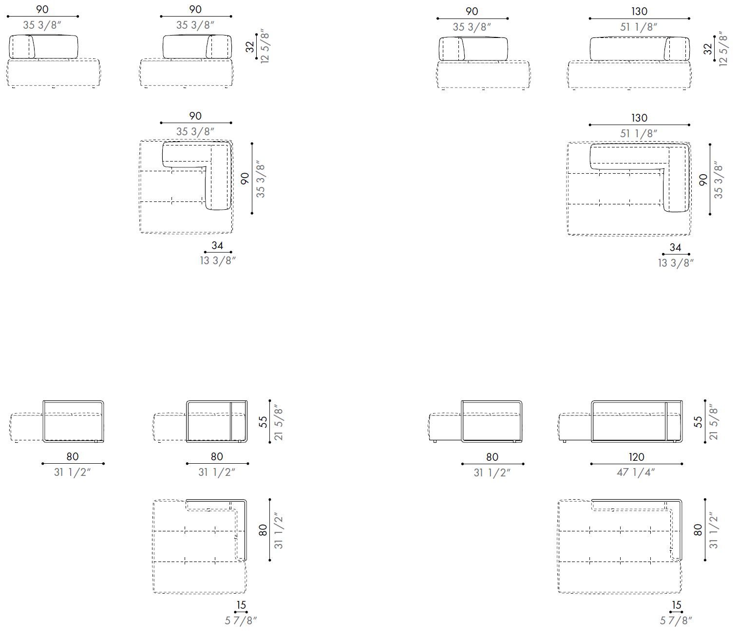 Съемный секционный диван Désirée divani MELVIL ARCH-00093017 - Вид №12